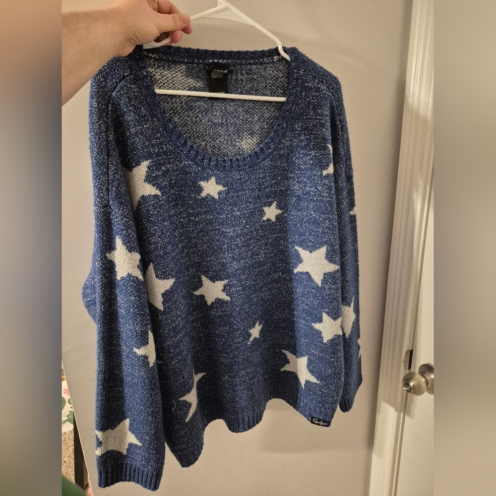 Coraline silver star sweater 3xl